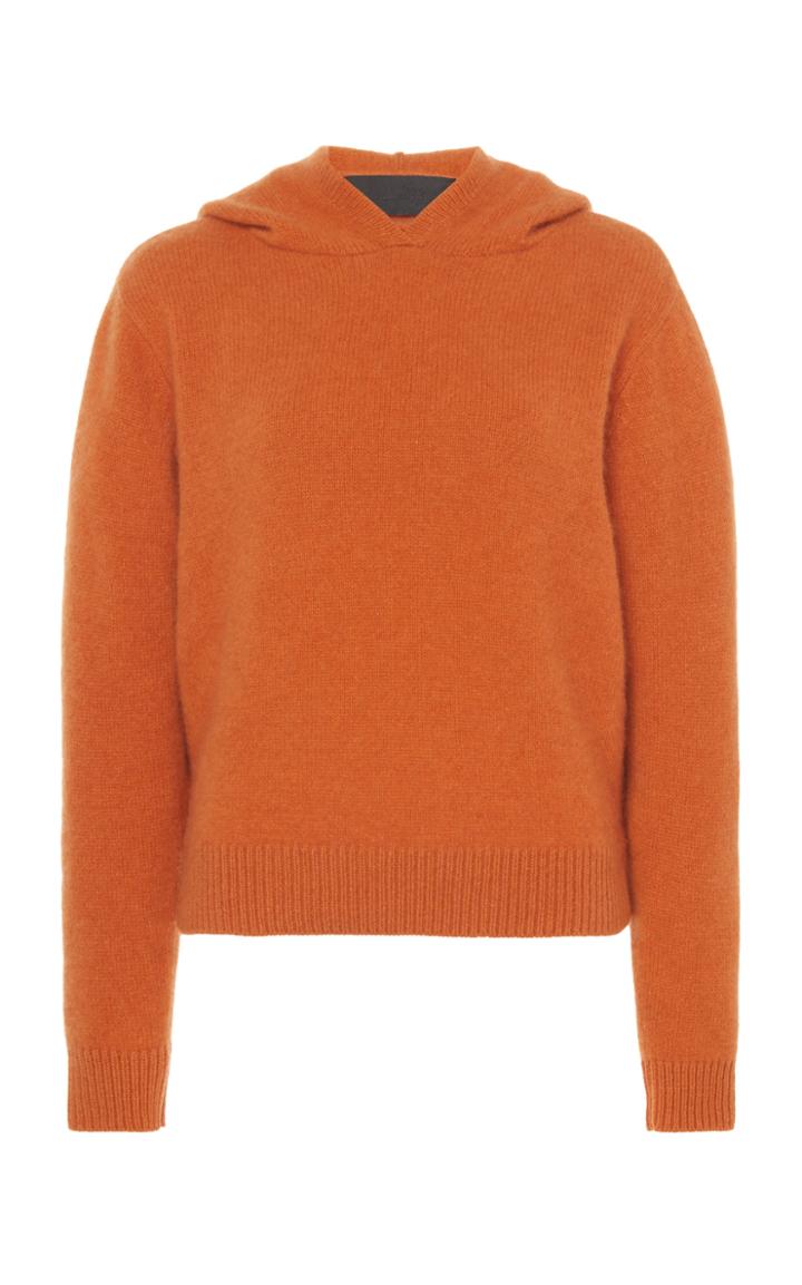 Moda Operandi The Elder Statesman Heavy Crop Cashmere Pullover Hoodie Size: Xs