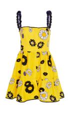 Yuliya Magdych Loves Me Loves Me Not Linen Mini Sundress