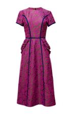 Diana Kvariani A-line Midi Floral Lace Dress