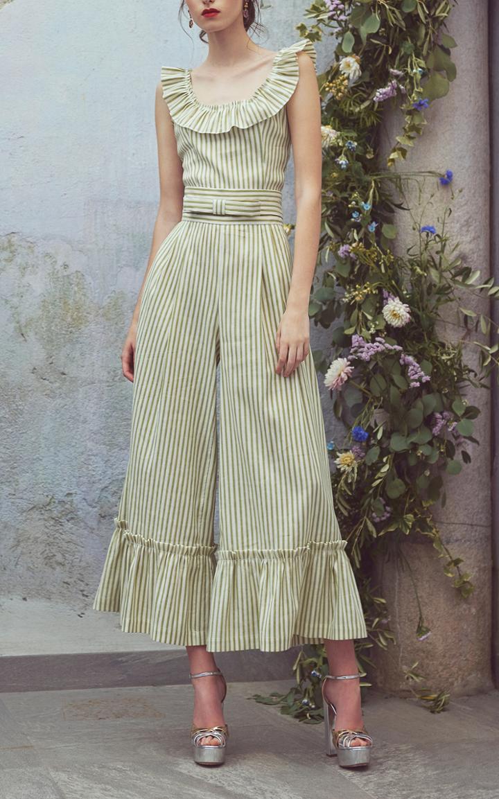 Luisa Beccaria Striped Sleeveless Top