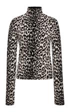 Givenchy Leopard-print Wool-blend Turtleneck Sweater