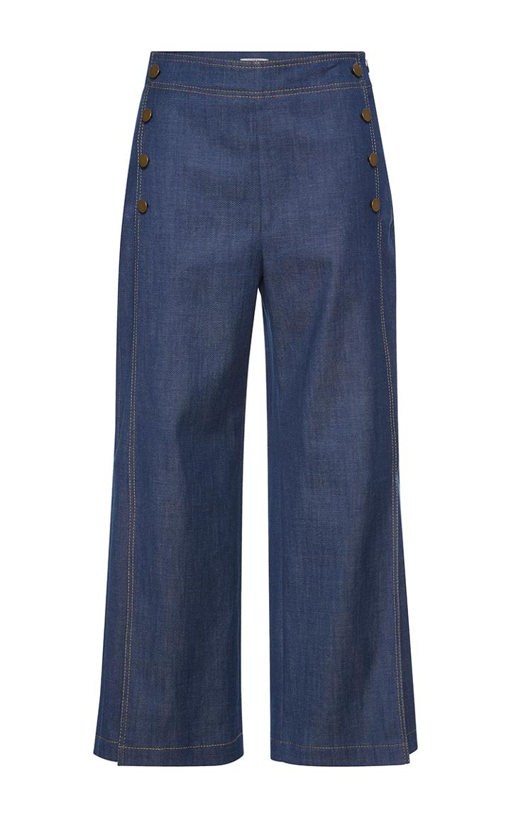 Vilshenko Bella High Waisted Cropped Sailor Pants