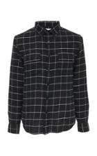 Frame Denim Two-pocket Checkered Flannel Shirt