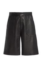 Moda Operandi Khaite Theresa Leather Shorts