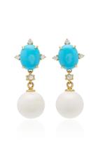 Paul Morelli Turquoise Oval Drop Earring