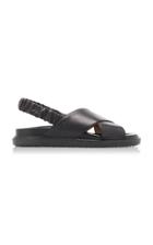 Moda Operandi Marni Slingback Leather Sandals Size: 35