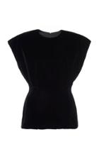 Dolce & Gabbana Gathered Velvet Top