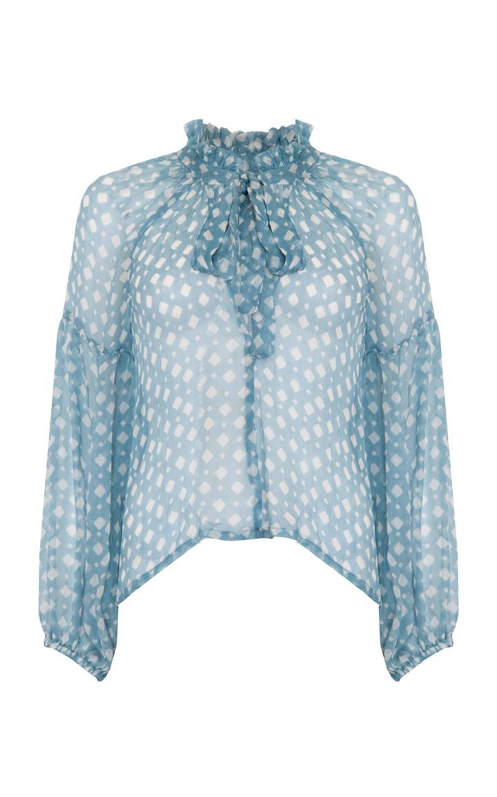 Moda Operandi Cloe Cassandro Donna Silk Top Size: S