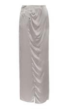 Sablyn Madeline Asymmetrical Silk Midi Skirt