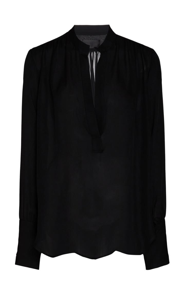 Moda Operandi Nili Lotan Colette Silk Top Size: Xs