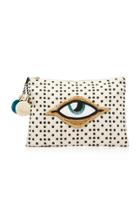 Figue Polka Dot Soma Pouch With Patchwork Eye