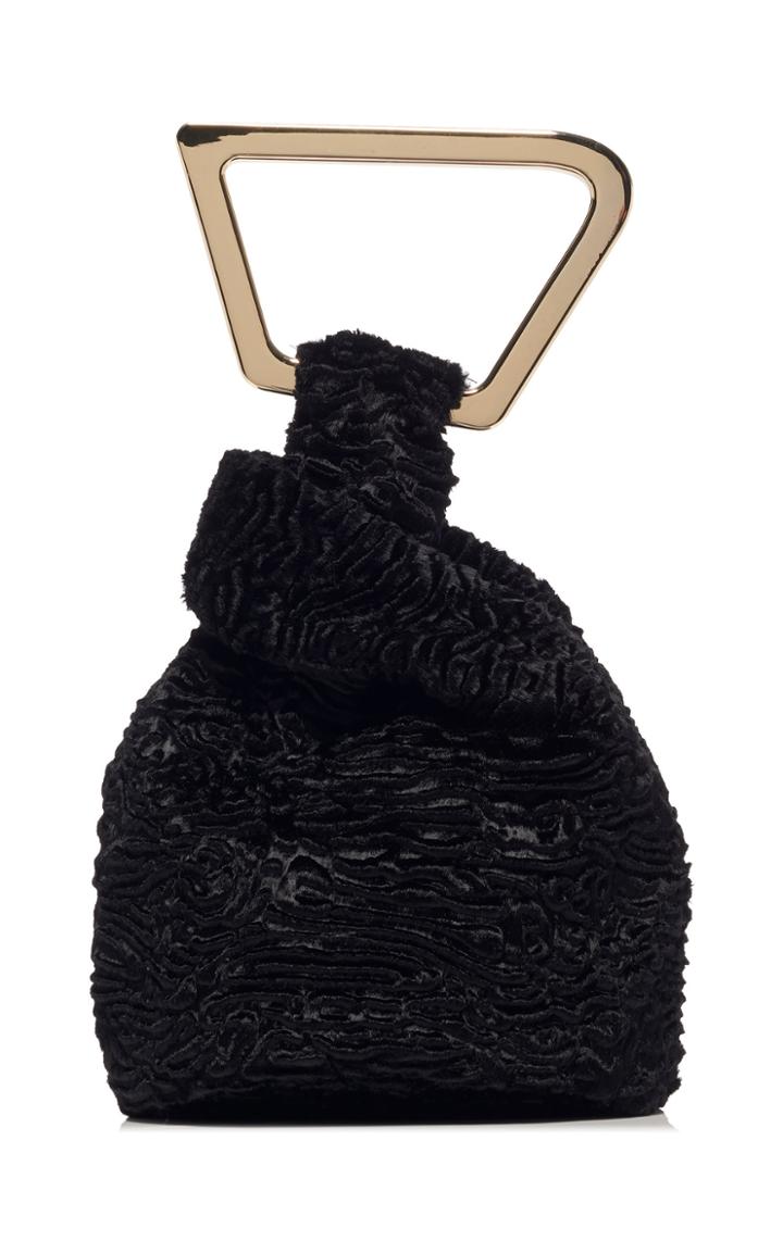 Cult Gaia Astraea Faux Fur Top Handle Bag