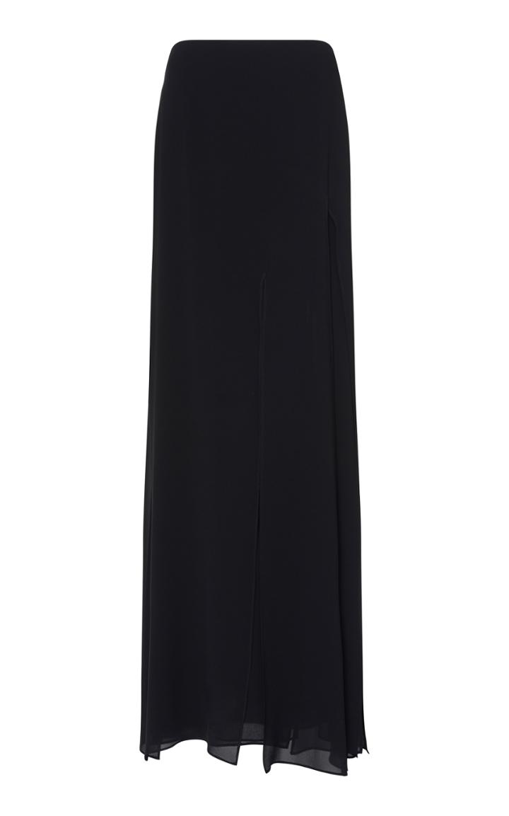 Akris Georgette Slit Skirt