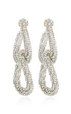 Oscar De La Renta Crystal-embellished Chain-link Drop Earrings
