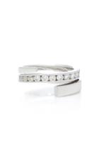 Lynn Ban Jewelry Sterling Silver Diamond Coil Ring