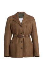 Moda Operandi Giuliva Heritage Collection The Nora Belted Wool-tweed Jacket