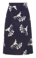 Moda Operandi Prada Printed Knee-length Skirt Size: 36