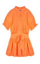 Moda Operandi Juliet Dunn Neon Orange Blouson Dress