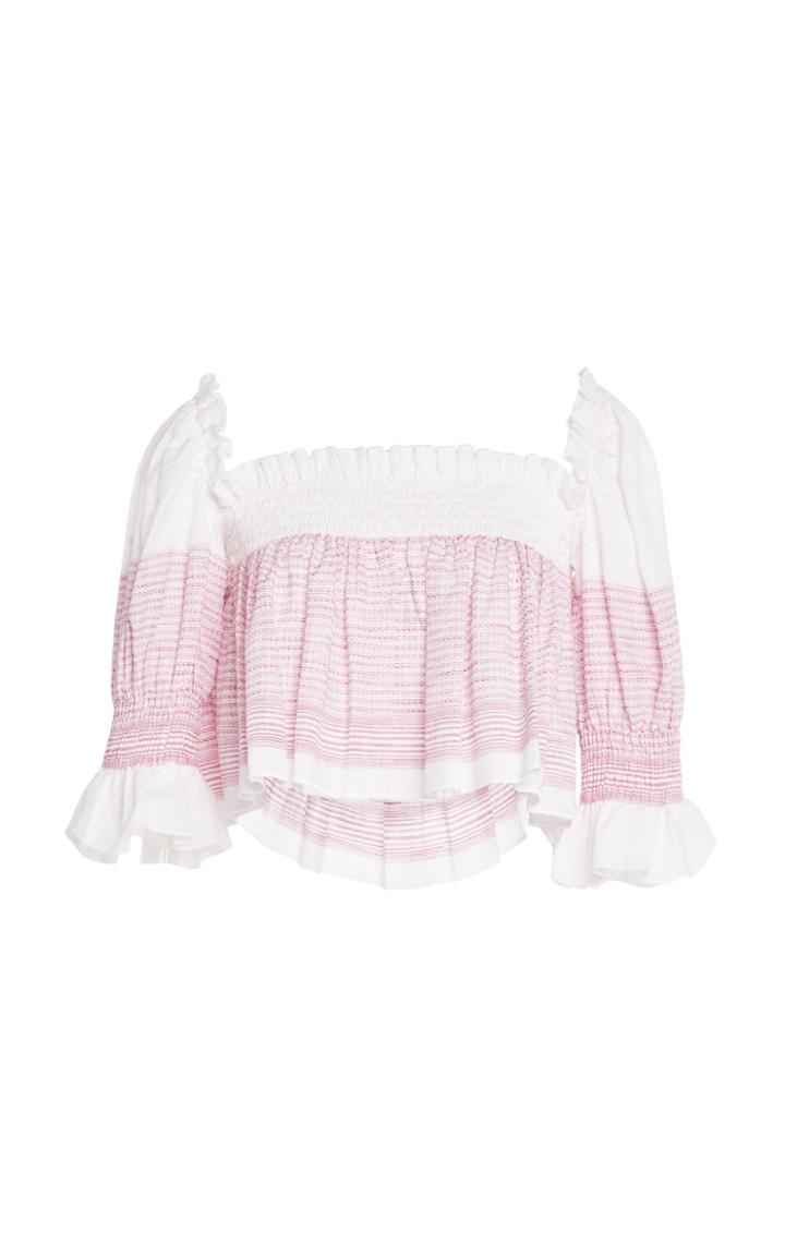 Gl Hrgel Ruffled Crop Top