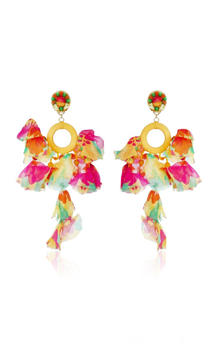 Moda Operandi Ranjana Khan Marigold Earrings