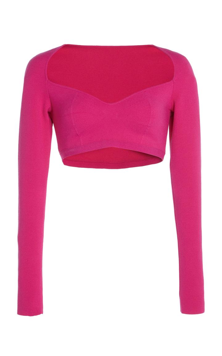 Moda Operandi Zeynep Aray Princess Knit Cropped Top