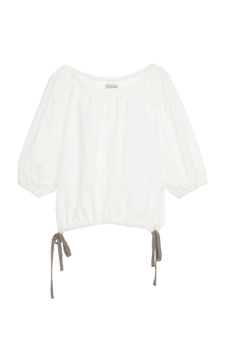 Lee Mathews Bonnie Drill Side Tie Top