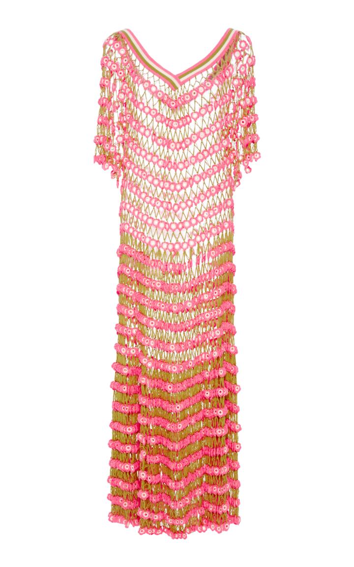 My Beachy Side Flower Power V Neck Maxi Dress