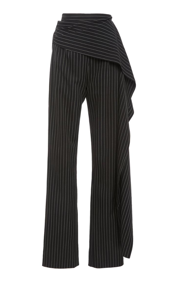16arlington Draped Pinstripe Trouser
