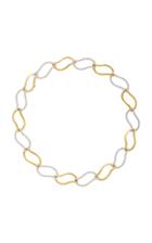 Gioia Flame 18k Gold And Diamond Necklace