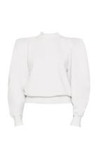 Agolde Puff-sleeve Cotton Sweatshirt