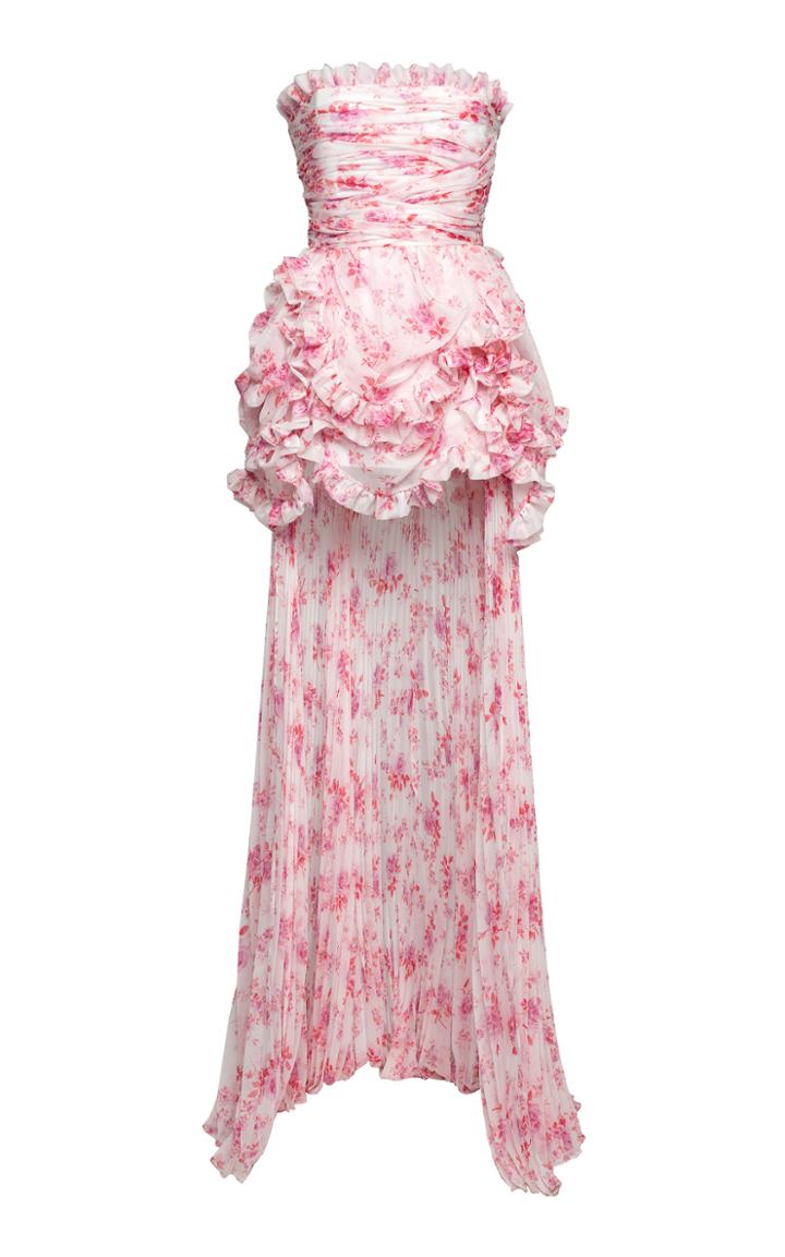 Moda Operandi Philosophy Di Lorenzo Serafini Printed Chiffon Mini Dress Size: 38