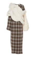 Tuinch Cashmere Check Maxi Dress