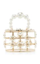 Rosantica Lennon Faux Pearl-embellished Gold-tone Bag