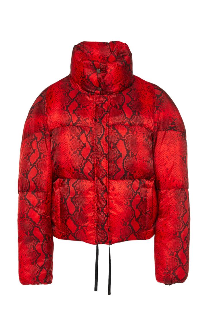 Apparis Jamie Snake-effect Shell Puffer Coat