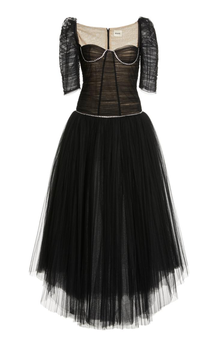 Moda Operandi Khaite Desi Ruched Tulle Dress