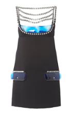 Christopher Kane Cupchain Embellished Mini Dress