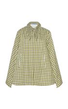 Silvia Tcherassi Gingham-patterned Gabrielle Cotton Jacket