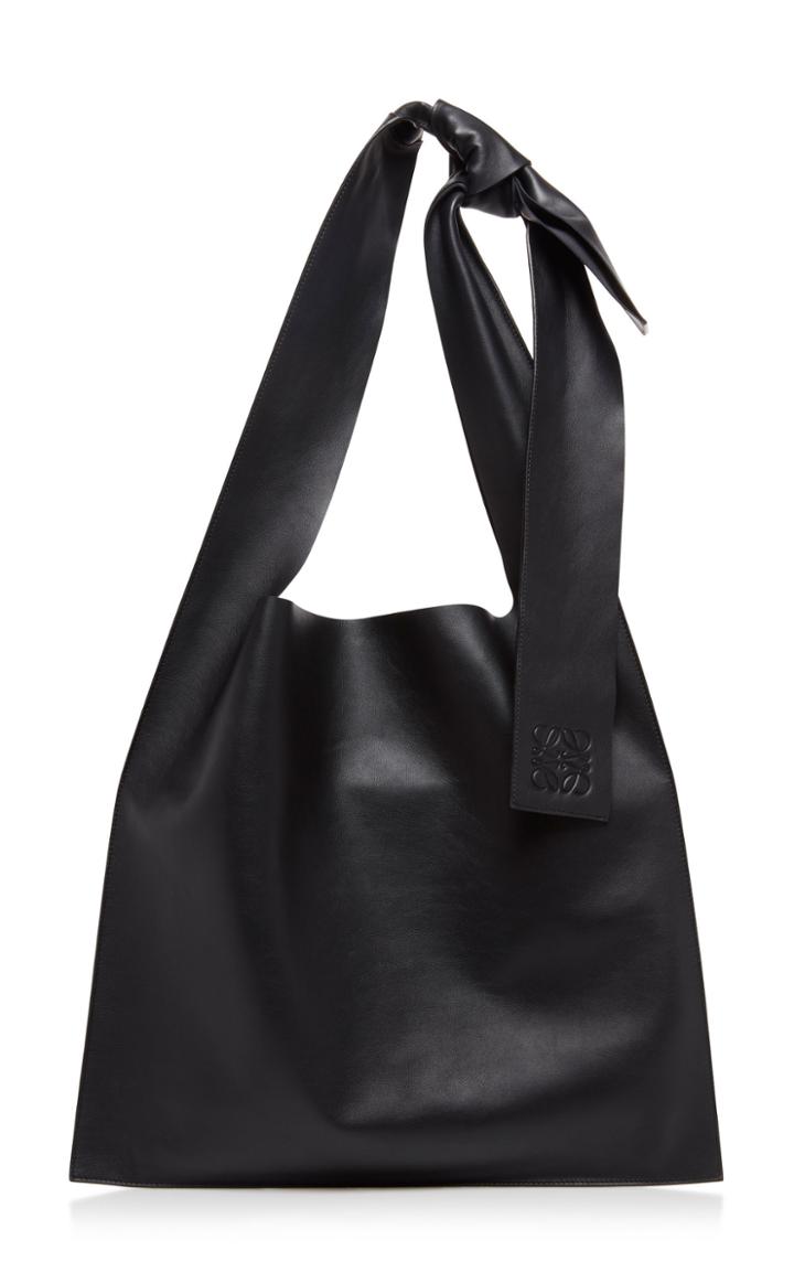 Loewe Bow-detailed Leather Shoulder Bag