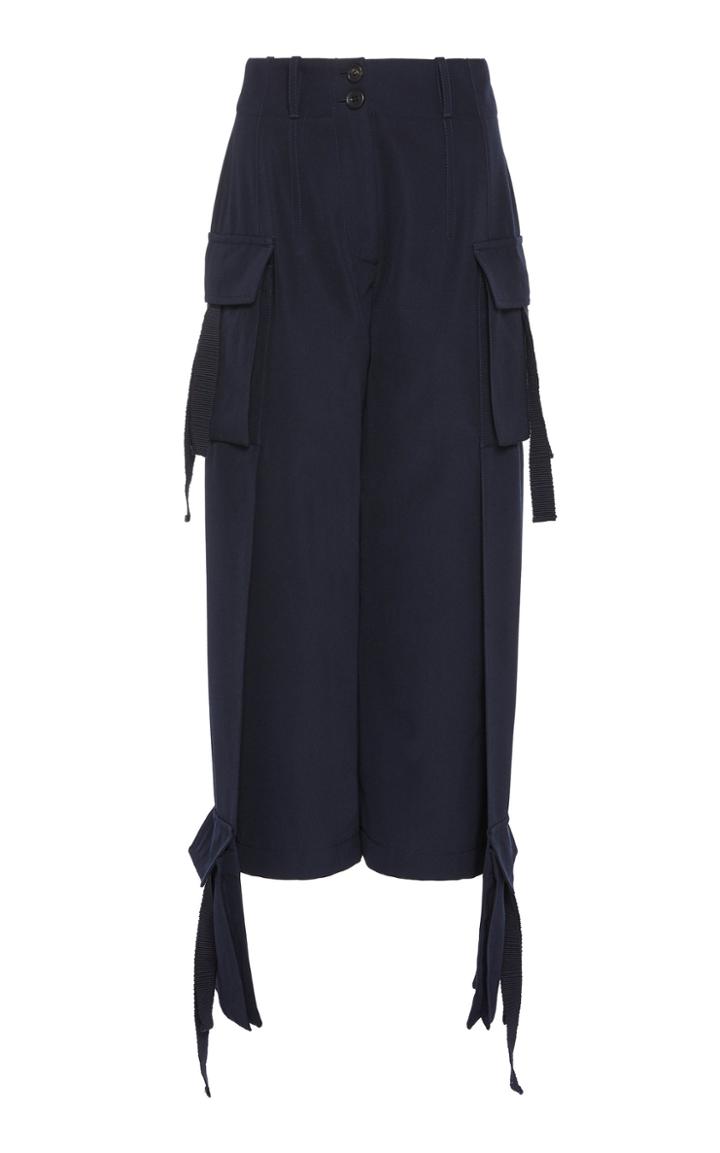 Moda Operandi Lanvin High-rise Wool Gabardine Cargo Pants Size: 34