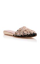 Giambattista Valli Flower Embroidered Slipper