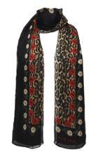 Elie Saab Leopard Print Scarf