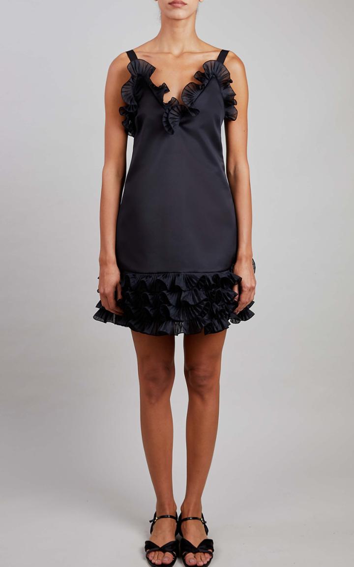 Moda Operandi Elie Saab Satin Mini Dress