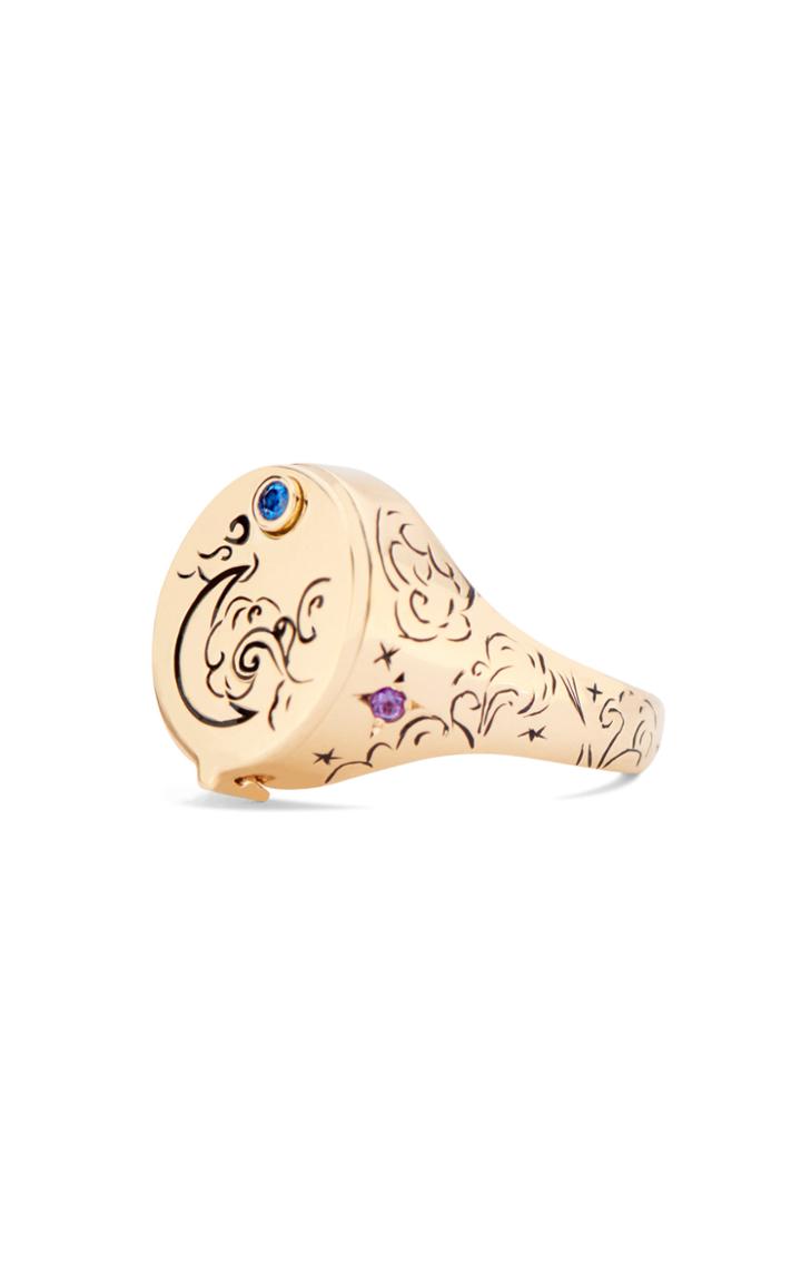 Moda Operandi Dru. 14k Yellow Gold Beacon Conservatory Signet Ring