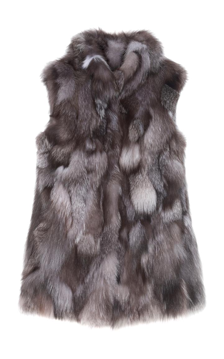 Pologeorgis The Lazarus Grey Fur Vest