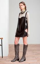 Moda Operandi Sandra Mansour Soire D'hiver Cutout Leather Mini Dress