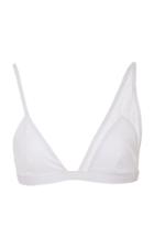 Onia Taylor Part Mesh Triangle Bikini Top