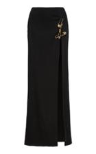 Versace Pinned Duchess Satin Maxi Skirt