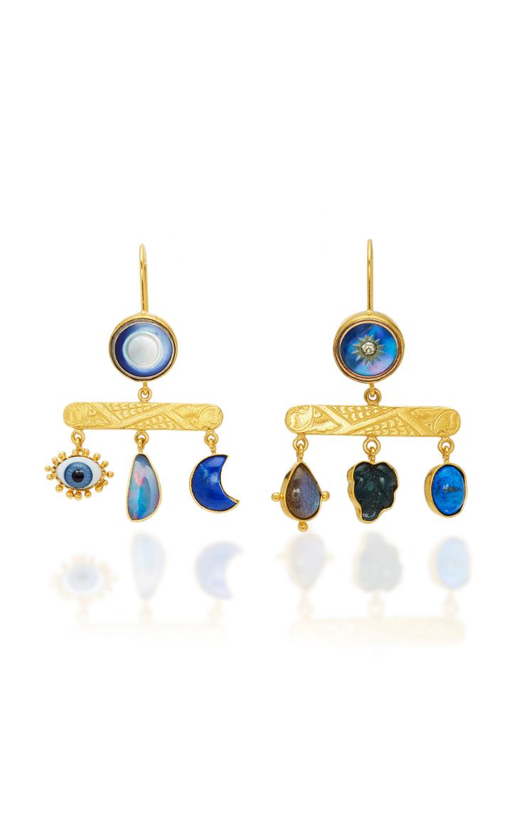 Grainne Morton Balance Lapis Drop Earrings