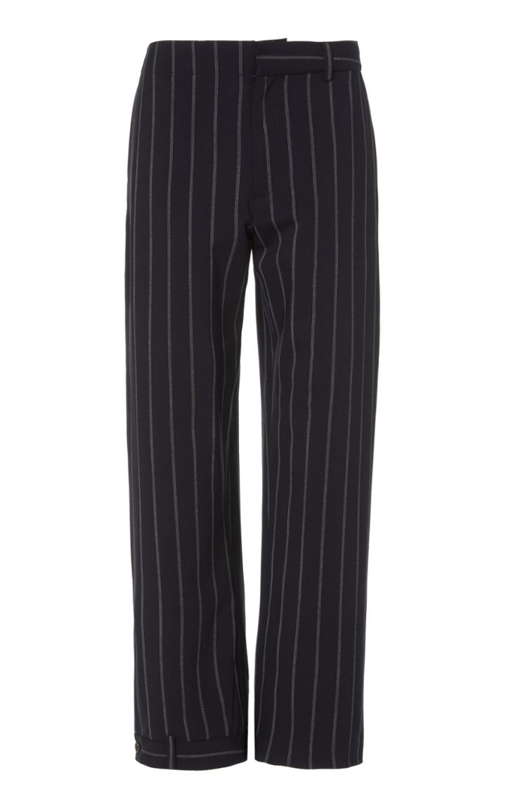 Monse Pinstriped Wool-blend Straight-leg Pants