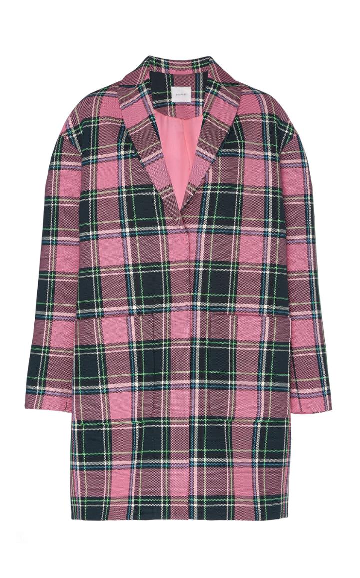 Delpozo Oversized Check Print Jacket
